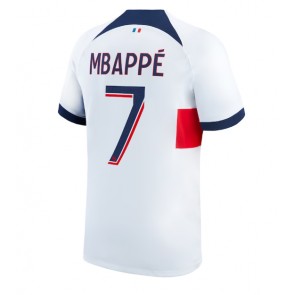 Paris Saint-Germain Kylian Mbappe #7 Replika Udebanetrøje 2023-24 Kortærmet
